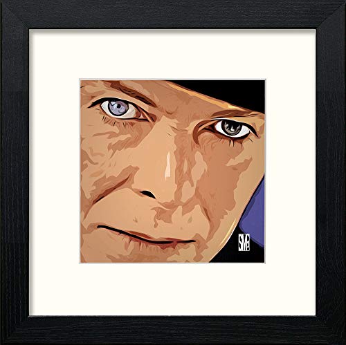 lumartos David Bowie – Black Wood Frame Wall Art – Framed Wall Art Print by Lumartos Premium Home Décor