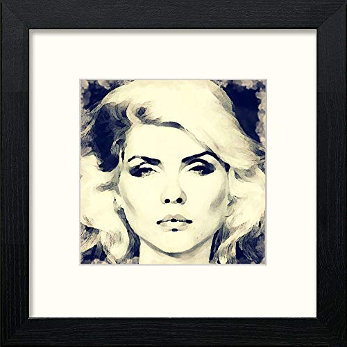lumartos Debbie Harry – Black Wood Frame Wall Art – Framed Wall Art Print by Lumartos Premium Home Décor