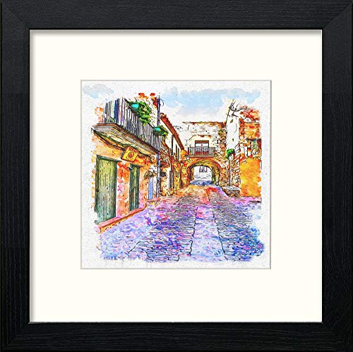 lumartos Dordogne – Black Wood Frame Wall Art – Framed Wall Art Print by Lumartos Premium Home Décor