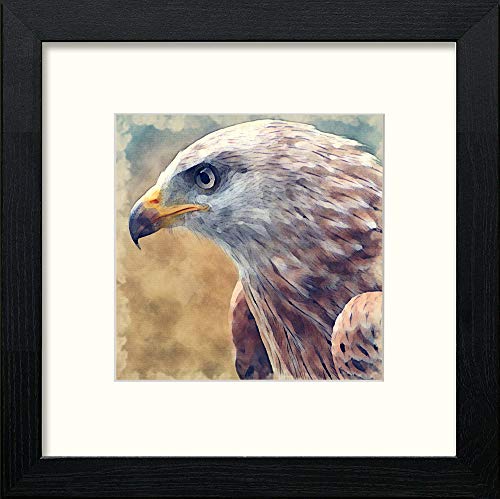 lumartos Eagle – Black Wood Frame Wall Art – Framed Wall Art Print by Lumartos Premium Home Décor