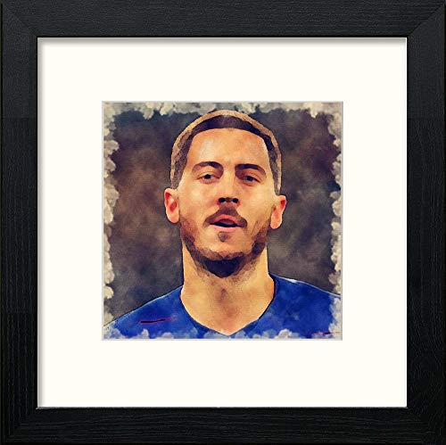 lumartos Eden Hazard – Black Wood Frame Wall Art – Framed Wall Art Print by Lumartos Premium Home Décor