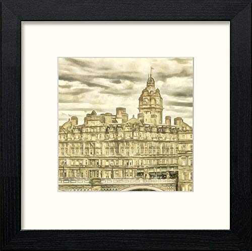 lumartos Edinburgh Bridge – Black Wood Frame Wall Art – Framed Wall Art Print by Lumartos Premium Home Décor