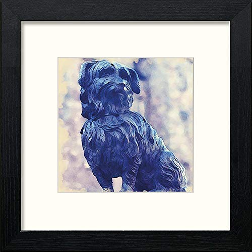 lumartos Edinburgh Grey Friars Bobby – Black Wood Frame Wall Art – Framed Wall Art Print by Lumartos Premium Home Décor