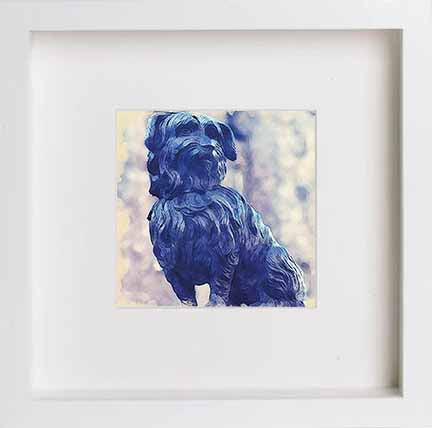 lumartos Edinburgh Greyfriars Bobby 0027 – White Frame Wall Art – Framed Wall Art Print by Lumartos Premium Home Décor