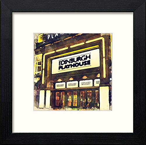 lumartos Edinburgh Playhouse – Black Wood Frame Wall Art – Framed Wall Art Print by Lumartos Premium Home Décor