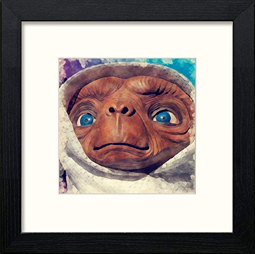 lumartos ET – Black Wood Frame Wall Art – Framed Wall Art Print by Lumartos Premium Home Décor