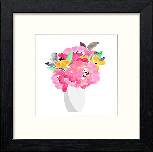 lumartos Flowers – Black Wood Frame Wall Art – Framed Wall Art Print by Lumartos Premium Home Décor