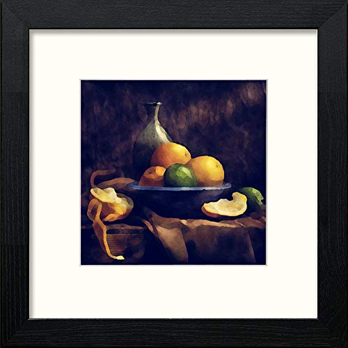 lumartos Fruit Bowl – Black Wood Frame Wall Art – Framed Wall Art Print by Lumartos Premium Home Décor