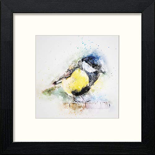 lumartos Garden Bird – Black Wood Frame Wall Art – Framed Wall Art Print by Lumartos Premium Home Décor