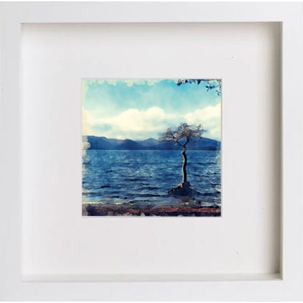 lumartos Glasgow Balmaha 0211 – White Frame Wall Art – Framed Wall Art Print by Lumartos Premium Home Décor