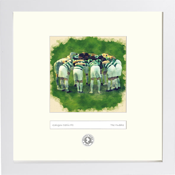 lumartos Glasgow Celtic Huddle - Augmented Reality – Framed Wall Art Print by Lumartos Premium Home Décor