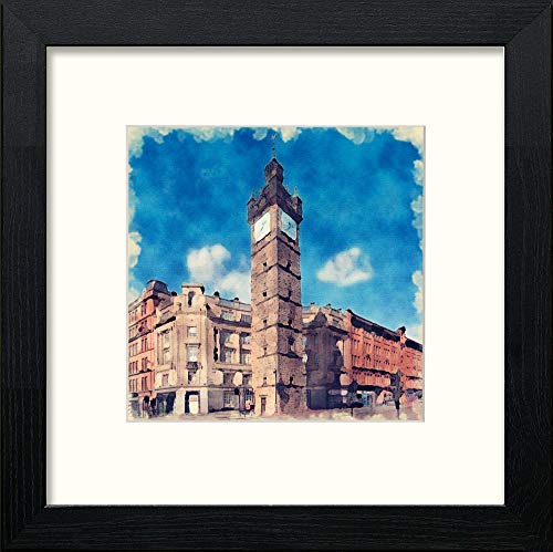 lumartos Glasgow Cross – Black Wood Frame Wall Art – Framed Wall Art Print by Lumartos Premium Home Décor