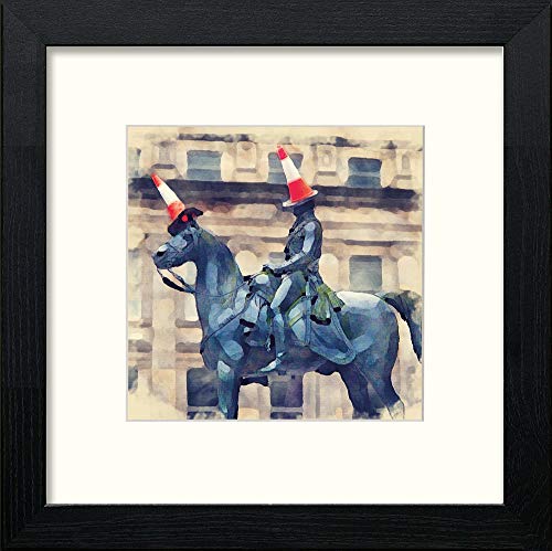 lumartos Glasgow Duke Of Wellington – Black Wood Frame Wall Art – Framed Wall Art Print by Lumartos Premium Home Décor