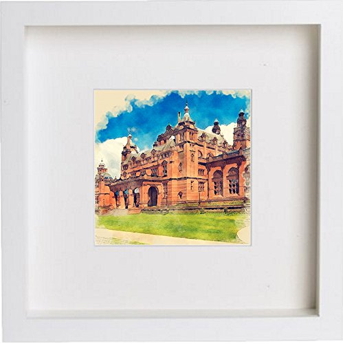lumartos Glasgow Kelvingrove Art Gallery And Museum Print 0048 – White Frame – Framed Wall Art Print by Lumartos Premium Home Décor