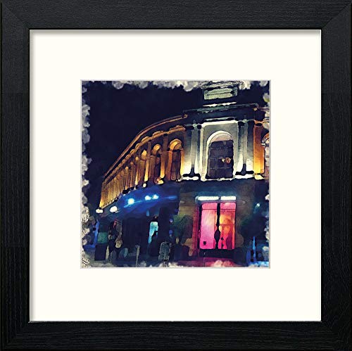 lumartos Glasgow Merchant City – Black Wood Frame Wall Art – Framed Wall Art Print by Lumartos Premium Home Décor