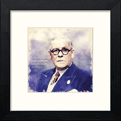 lumartos Glasgow Rangers FC Bill Struth I – Black Wood Frame Wall Art – Framed Wall Art Print by Lumartos Premium Home Décor