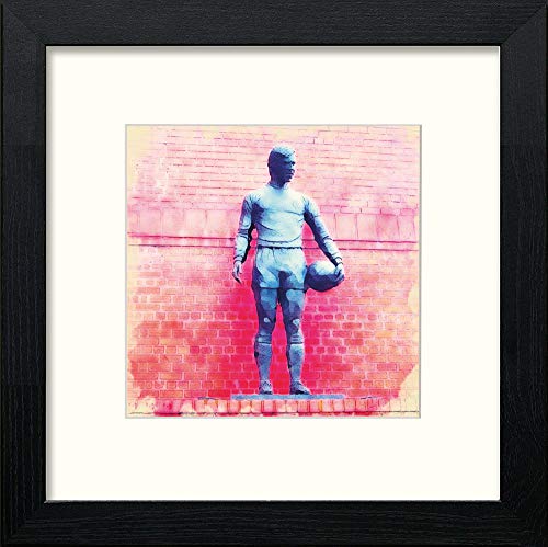 lumartos Glasgow Rangers FC John Greig Memorial – Black Wood Frame Wall Art – Framed Wall Art Print by Lumartos Premium Home Décor