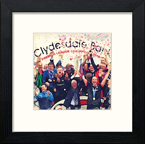 lumartos Glasgow Rangers FC Premier League Champions – Black Wood Frame Wall – Framed Wall Art Print by Lumartos Premium Home Décor