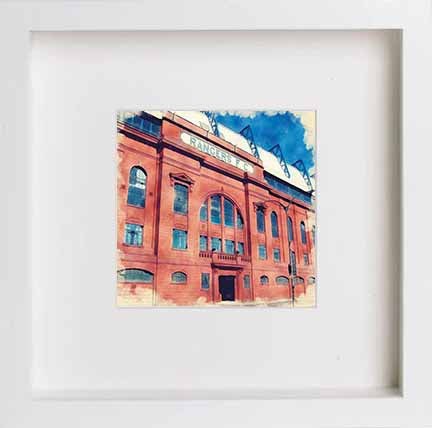 lumartos Glasgow Rangers Football Club Ibrox Park Frontage 0056 – Ibrox Park – Framed Wall Art Print by Lumartos Premium Home Décor