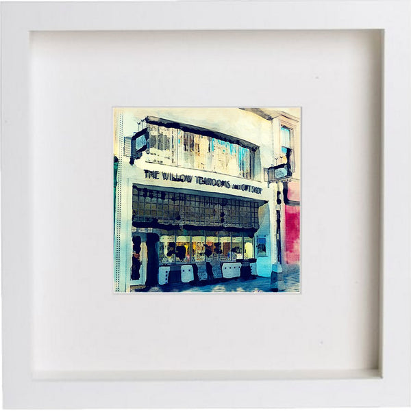 lumartos Glasgow Rennie Macintosh Willow Tearooms Glasgow Scotland 0173 – W – Framed Wall Art Print by Lumartos Premium Home Décor