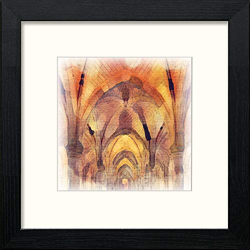 lumartos Glasgow University Cloisters – Black Wood Frame Wall Art – Framed Wall Art Print by Lumartos Premium Home Décor