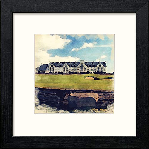 lumartos Golf Carnoustie – Black Wood Frame Wall Art – Framed Wall Art Print by Lumartos Premium Home Décor