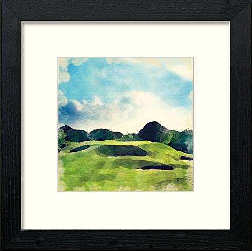 lumartos Golf Gleneagles 5th Hole – Black Wood Frame Wall Art – Framed Wall Art Print by Lumartos Premium Home Décor