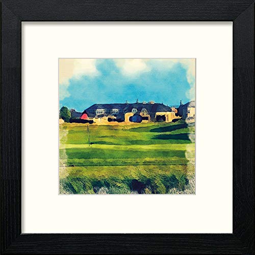 lumartos Golf Prestwick – Black Wood Frame Wall Art – Framed Wall Art Print by Lumartos Premium Home Décor