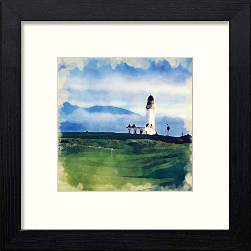 lumartos Golf Turnberry – Black Wood Frame Wall Art – Framed Wall Art Print by Lumartos Premium Home Décor