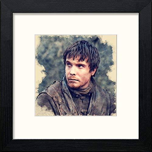lumartos GOT Gendry – Black Wood Frame Wall Art – Framed Wall Art Print by Lumartos Premium Home Décor