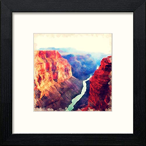 lumartos Grand Canyon – Black Wood Frame Wall Art – Framed Wall Art Print by Lumartos Premium Home Décor