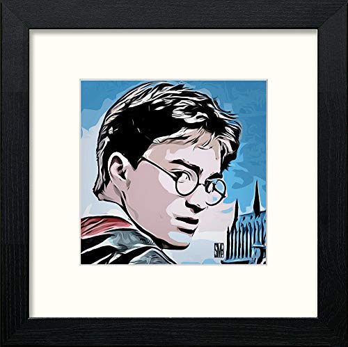 lumartos Harry Potter – Black Wood Frame Wall Art – Framed Wall Art Print by Lumartos Premium Home Décor