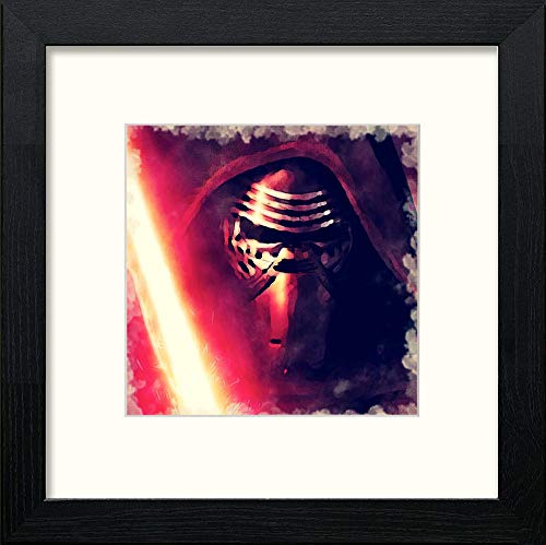 lumartos Kylo Ren – Black Wood Frame Wall Art – Framed Wall Art Print by Lumartos Premium Home Décor