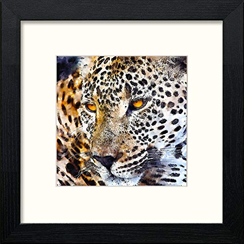 lumartos Leopard – Black Wood Frame Wall Art – Framed Wall Art Print by Lumartos Premium Home Décor