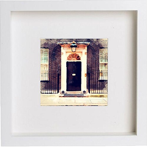 lumartos London 10 Downing Street 101 – White Frame Wall Art – Framed Wall Art Print by Lumartos Premium Home Décor