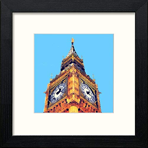 lumartos London Big Ben – Black Wood Frame Wall Art – Framed Wall Art Print by Lumartos Premium Home Décor