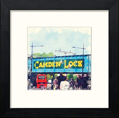lumartos London Camden – Black Wood Frame Wall Art – Framed Wall Art Print by Lumartos Premium Home Décor