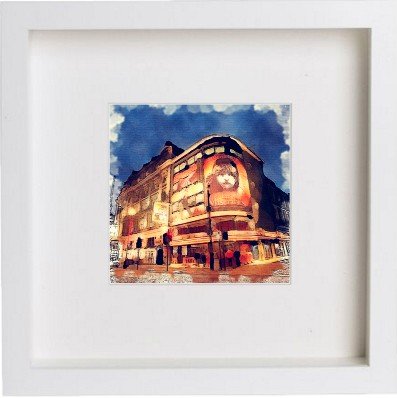 lumartos London Les Miserables Framed Art Print 104 – White Frame Wall Art – Framed Wall Art Print by Lumartos Premium Home Décor