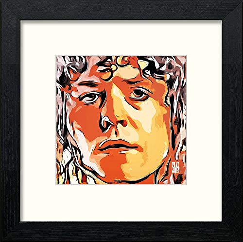 lumartos Marc Bolan – Black Wood Frame Wall Art – Framed Wall Art Print by Lumartos Premium Home Décor