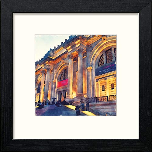 lumartos New York Metropolitan Museum – Black Wood Frame Wall Art – Framed Wall Art Print by Lumartos Premium Home Décor