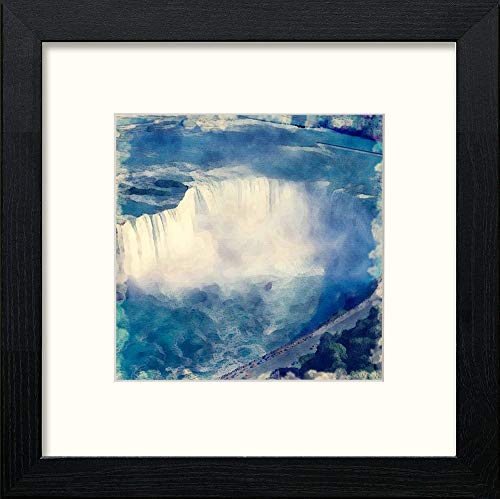 lumartos Niagara Falls – Black Wood Frame Wall Art – Framed Wall Art Print by Lumartos Premium Home Décor