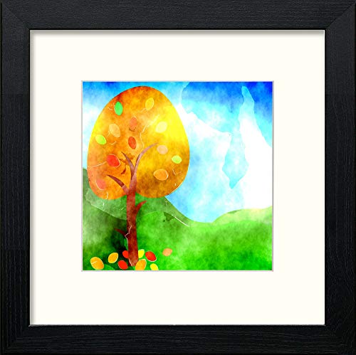 lumartos Our Garden – Black Wood Frame Wall Art – Framed Wall Art Print by Lumartos Premium Home Décor