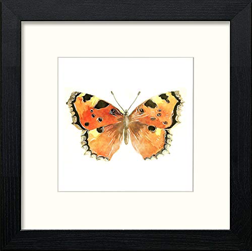 lumartos Papillon – Black Wood Frame Wall Art – Framed Wall Art Print by Lumartos Premium Home Décor