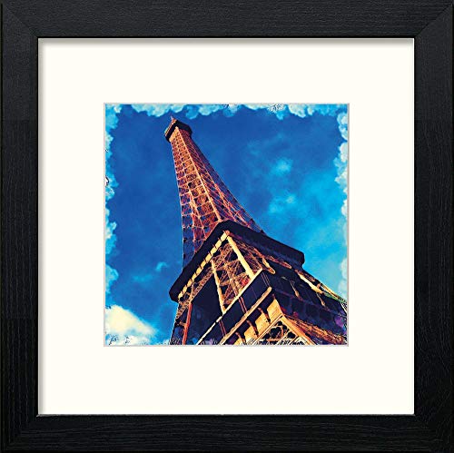 lumartos Paris Eiffel – Black Wood Frame Wall Art – Framed Wall Art Print by Lumartos Premium Home Décor