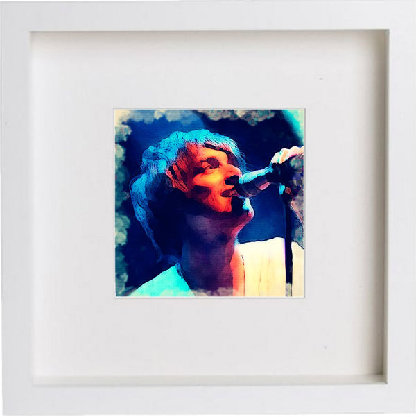 lumartos Paulo Nutini II 0169 – White Frame Wall Art – Framed Wall Art Print by Lumartos Premium Home Décor