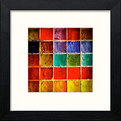 lumartos Pick A Colour – Black Wood Frame Wall Art – Framed Wall Art Print by Lumartos Premium Home Décor