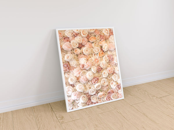 lumartos Pink Roses Shades Small Quote Print – A4 Frame Wall Art – Framed Wall Art Print by Lumartos Premium Home Décor