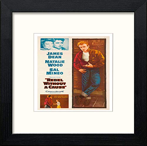 lumartos Poster Vintage James Dean – Black Wood Frame Wall Art – Framed Wall Art Print by Lumartos Premium Home Décor