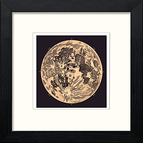 lumartos Poster Vintage Maps – Black Wood Frame Wall Art – Framed Wall Art Print by Lumartos Premium Home Décor
