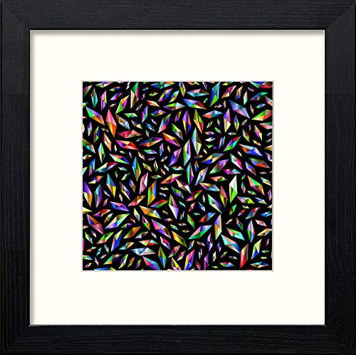 lumartos Prisms – Black Wood Frame Wall Art – Framed Wall Art Print by Lumartos Premium Home Décor